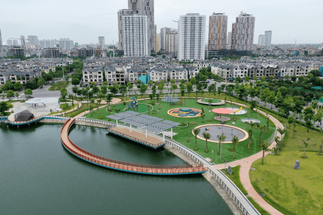 Không gian xanh trong khu đô thị Dương Nội Nam Cường
