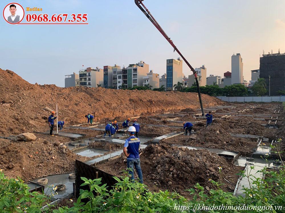 Tiến độ xây dựng biệt thự an vượng villa khu E-F-G-K Dương Nội 3
