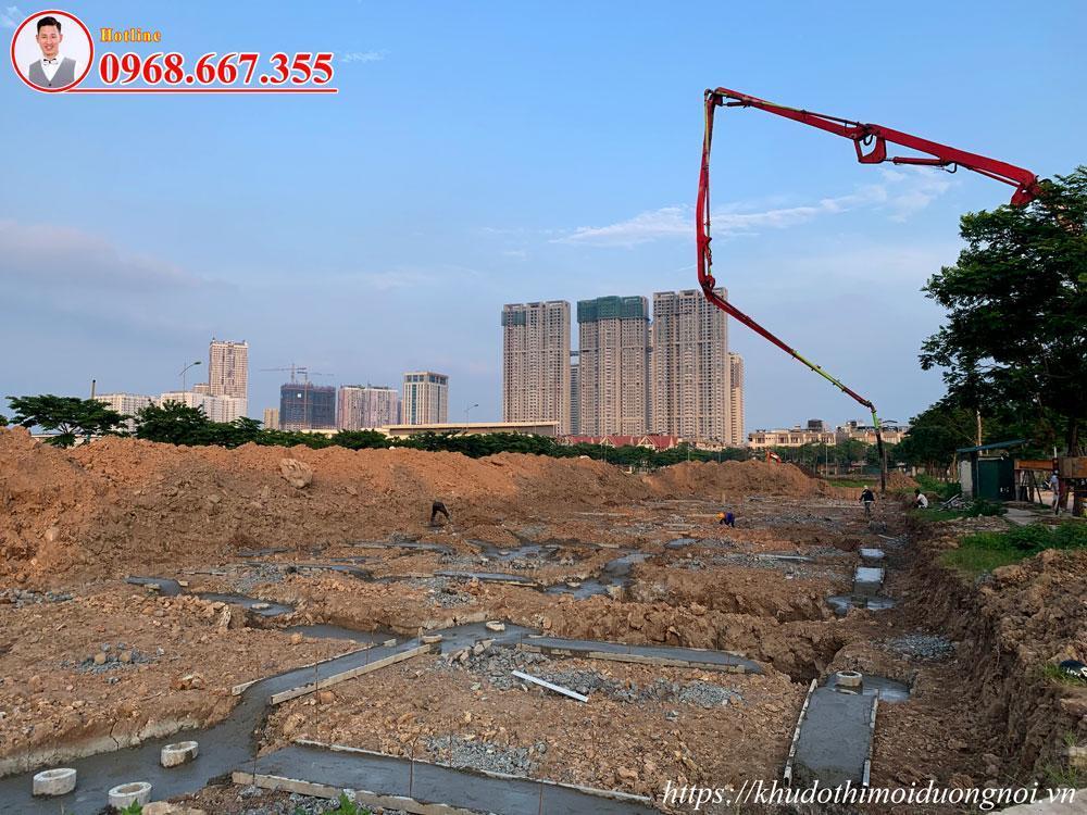 Tiến độ xây dựng biệt thự an vượng villa khu E-F-G-K Dương Nội 2